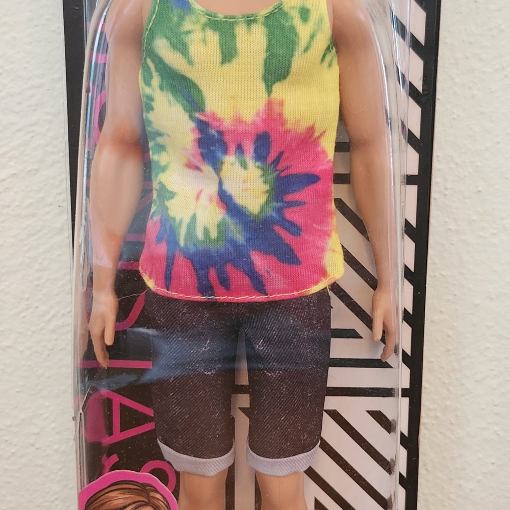 Mattel Doll with Tie-Dye Tank and Denim Shorts